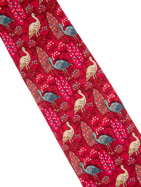 hermes bird tie